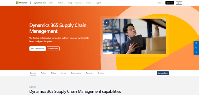 Microsoft Dynamics 365 Supply Chain Management